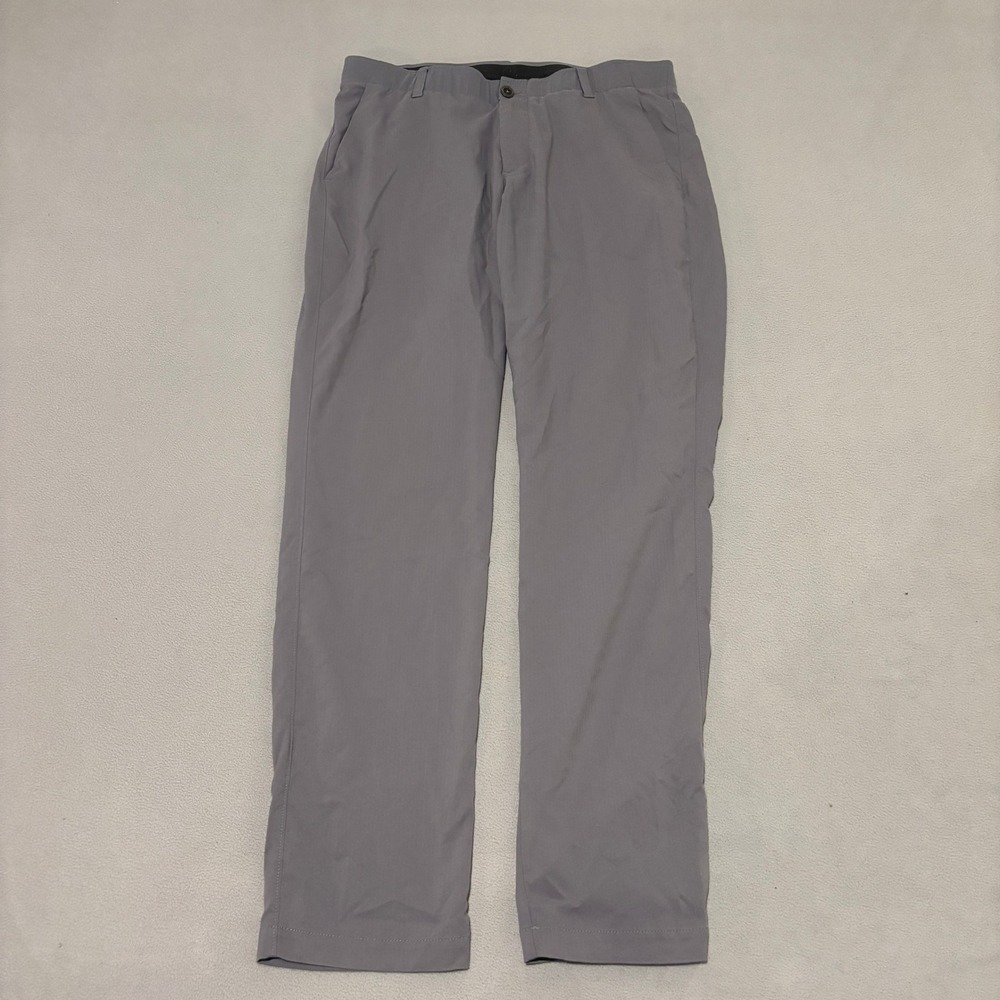 Under‎ Armour Mens Gray Performance Golf Pants Straight Leg 36x34 Summer Casual